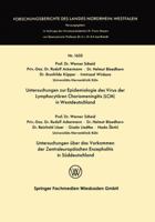 Untersuchungen Zur Epidemiologie Des Virus Der Lymphocytaren Choriomeningitis (LCM) in Westdeutschland 3663065820 Book Cover