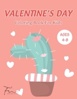 VALENTINE'S DAY coloring book for kids ages 4-8: Unique and Cute Designs with Valentine Day Animal Theme Such as Lovely Bear, Rabbit, Penguin, Dog, Cat, and More! B08QS38VZF Book Cover
