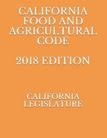 California Food and Agricultural Code 2018 Edition 1089091583 Book Cover