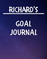 Richard's Goal Journal: 2020 New Year Planner Goal Journal Gift for Richard / Notebook / Diary / Unique Greeting Card Alternative 1676926550 Book Cover