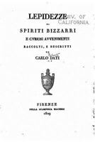 Lepidezze Di Spiriti, Bizzarri E Cvriosi Avvenimenti 1530964334 Book Cover