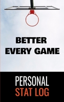 Better every game Personal Stat Log: Basketball Personal Stat Log Book 101 pages, 5x8 inches Gift for Basketball Players 1660632072 Book Cover