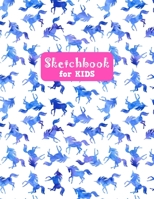 Sketchbook for Kids: Pretty Unicorn Large Sketch Book for Sketching, Drawing, Creative Doodling Notepad and Activity Book - Birthday and Christmas ... Teens and Women - Nathalie Modern Press # 027 1655723006 Book Cover