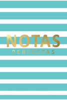 notas perfectas: lindo cuaderno de apuntes para  mujer, libreta para escribir apuntes y metas  importantes con 120 pagina en blanco (Spanish Edition) 1697926673 Book Cover