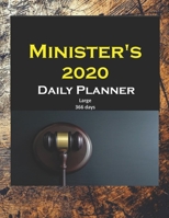 Ministers 2020 Daily Planner Large: Yearly, Monthly, Weekly, Daily and Hourly Planner size 8.5 Inch x 11 Inch 1673714188 Book Cover