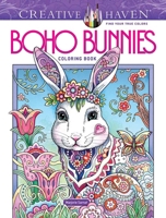 Creative Haven Boho Bunnies Coloring Book (Adult Coloring Books: Animals) 0486853519 Book Cover