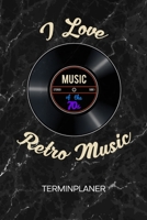 TERMINPLANER: Oldtimer Kalender 70s Party Terminkalender - Musik Schallplatte Wochenplaner 70er Jahre Oldies Wochenplanung Party Taschenkalender Songs To-Do Liste Termine (German Edition) 1672699355 Book Cover