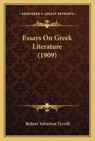 Essays On Greek Literature 1104744120 Book Cover