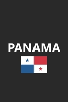 Panama: Panamanian Flag Country Notebook Journal Lined Wide Ruled Paper Stylish Diary Vacation Travel Planner 6x9 Inches 120 Pages Gift 167376150X Book Cover