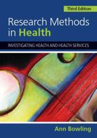 Research Methods in Health: Investigating Health and Health Services 0335233643 Book Cover