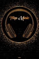 Trap Music Planner: Trap Music Golden Headphones Music Calendar 2020 - 6 x 9 inch 120 pages gift 1661064558 Book Cover