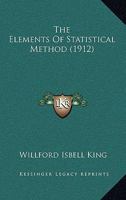 The Elements of Statistical Method 1018735151 Book Cover