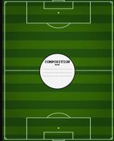 Composition Book: Soccer - Wide Ruled Lined Paper - 108 pages - 7.5" x 9.25" 1081756802 Book Cover