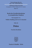Polen: Recht Der Kreditsicherheiten in Europaischen Landern, Teil IX 3428100131 Book Cover