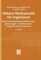 Höhere Mathematik für Ingenieure 3. Gewöhnliche Differentialgleichungen, Distributionen, Integraltransformationen. 3519329573 Book Cover