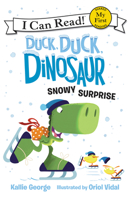 Duck, Duck, Dinosaur: Snowy Surprise 0062353187 Book Cover