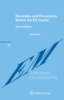 Remedies and Procedures Before the Eu Courts 9403511400 Book Cover
