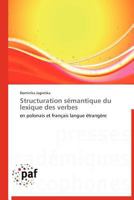 Structuration Sa(c)Mantique Du Lexique Des Verbes 3838188632 Book Cover