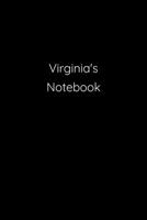 Virginia's Notebook: Notebook / Journal / Diary - 6 x 9 inches (15,24 x 22,86 cm), 150 pages. 1692259741 Book Cover