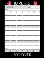 Game Log Scorecard: Blank Scoring Notepad for Games - 105 Sheets Family Game score Journal 8.5 x 11 1676760660 Book Cover