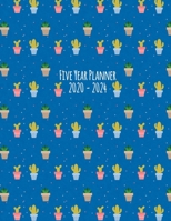 Five Year Planner: 2020-2024 Monthly Calendar - Succulent 1693113422 Book Cover