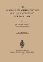 Die Inapparente Virusinfektion Und Ihre Bedeutung Fur Die Klinik 3540021426 Book Cover