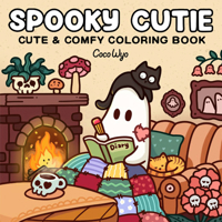 Spooky Cutie: Coloring Book for Adults and Kids (Cozy Spaces Coloring) B0GS4GK4WX Book Cover