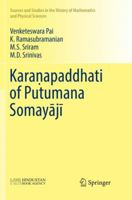 Karaṇapaddhati of Putumana Somayājī 9811338965 Book Cover