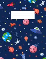 Outer Space Notebook: 8.5 x 11 Single Subject Campus Notebook 1790837510 Book Cover