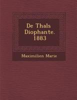 de Thal S Diophante. 1883 1286880017 Book Cover