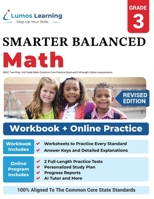 Sbac Test Prep: 3rd Grade Math Common Core Practice Book and Full-Length Online Assessments: Smarter Balanced Study Guide with Performance Task (PT) and Computer Adaptive Testing (Cat) 1940484812 Book Cover