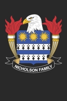 Nicholson: Nicholson Coat of Arms and Family Crest Notebook Journal (6 x 9 - 100 pages) 1712787225 Book Cover