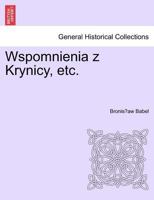 Wspomnienia z Krynicy, etc. 1241412537 Book Cover