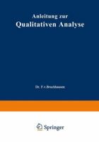 Anleitung Zur Qualitativen Analyse 3662013576 Book Cover