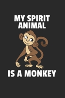 Affe �ffchen Notizbuch: Affe �ffchen Notizbuch f�r Liebhaber / Notizheft / Notizblock A5 (6x9in) Dotted Notebook / Punkteraster / 120 gepunktete Seiten 1673937144 Book Cover