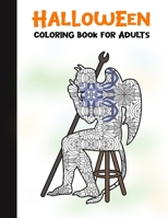 Halloween Coloring Book for Adults: 50 Halloween Illustrations Printed On One Side, Safe For Markers | Fun Craft Activity Gift | Stress Relieving Designs (Spooky House) 1696295416 Book Cover