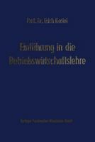 Einfuhrung in Die Betriebswirtschaftslehre 3663126420 Book Cover