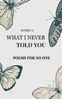 What I Never Told You: Confessions with no recipient, written at the edge of silence (Poems) B0F4NHJF7N Book Cover