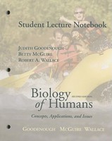 Biology of Humans: Concepts, Applications, and Issues--Student Lecture Notebook 0131790005 Book Cover