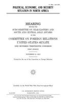 Political, economic, and security situation in North Africa 1502567083 Book Cover