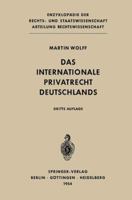 Das Internationale Privatrecht Deutschlands 3642860567 Book Cover