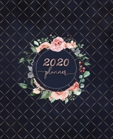 2020 Planner: Weekly and Monthly Planner (Navy and Floral) 7.5"x9.25" Size 1673704840 Book Cover