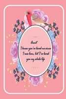 Aunt I know you've loved me since I was born ..: (beautiful notebook gift for aunt -Lined Notebook-best aunt ever gifts-gift for aunt birthday-flowers notebook-Floral Journal-Daily Diary for Writing-F 1660753201 Book Cover