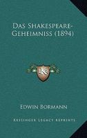 Das Shakespeare-Geheimniss (1894) 1160375801 Book Cover