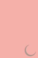 Notebook: Crescent Moon Pink and Brown Designer College Ruled Lined Blank Notebook Journal Notepad 1691925403 Book Cover