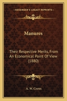 Manures: Their Respective Merits From An Economical Point Of View... 1437057292 Book Cover