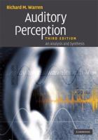 Auditory Perception: An Analysis and Synthesis 0521688892 Book Cover