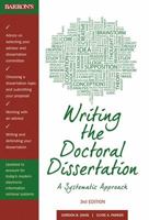 Writing the Doctoral Dissertation 0812098005 Book Cover