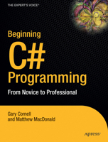 Beginning C# Programming: From Novice To Professional 1590594150 Book Cover