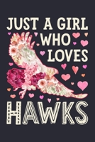 Just a Girl Who Loves Hawks: Hawk Lined Notebook, Journal, Organizer, Diary, Composition Notebook, Gifts for Hawk Lovers 1712723723 Book Cover